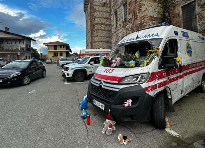 Contro ogni principio umano l’ambulanza di Kharkiv mitragliata dall’esercito russo