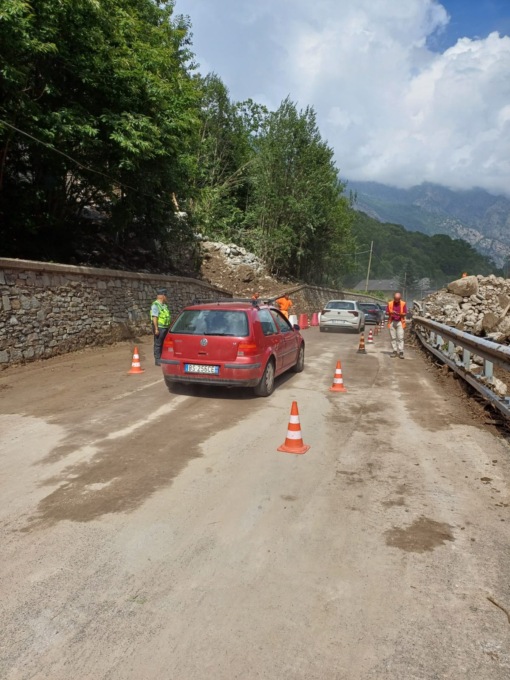 Riaperta la 460 a Fornolosa per mezzi di soccorso e residenti