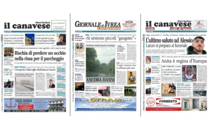 Il Canavese e Il Giornale di Ivrea (del 17 luglio) in edicola. Ecco le prime pagine
