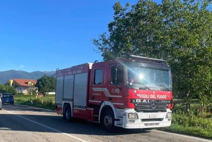 Incidente stradale a Balangero, due auto e una moto coinvolti