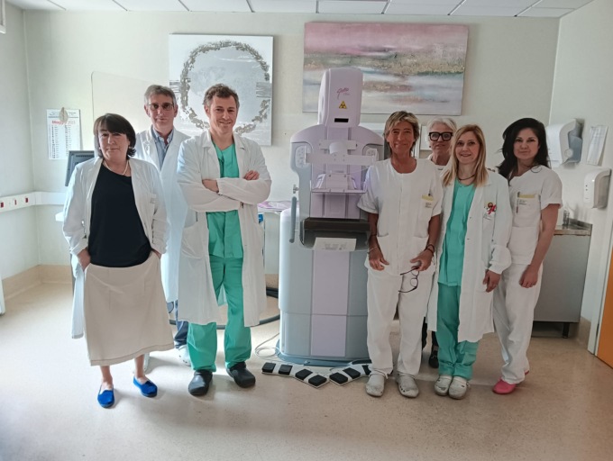 Nuovo software per la mammografia con mezzo di contrasto alla Radiologia di Ivrea