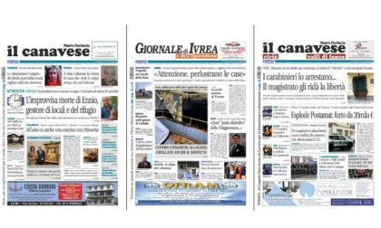 Il Canavese e Il Giornale di Ivrea (del 23 ottobre) in edicola. Ecco le prime pagine