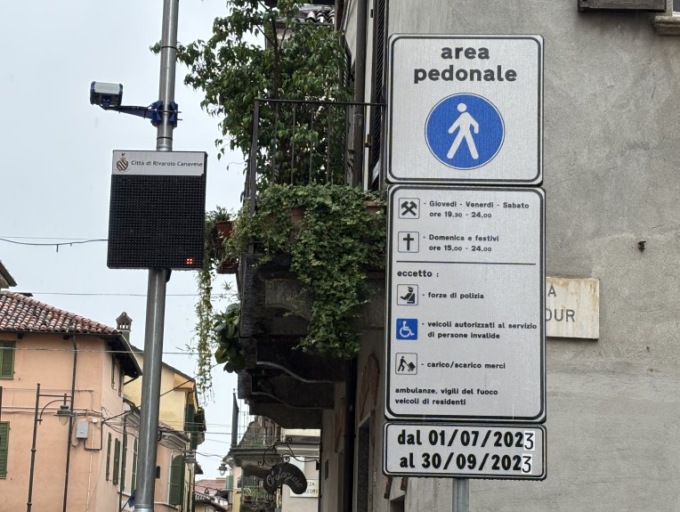Zona pedonale in vigore dal 15 novembre a Rivarolo scattano le multe
