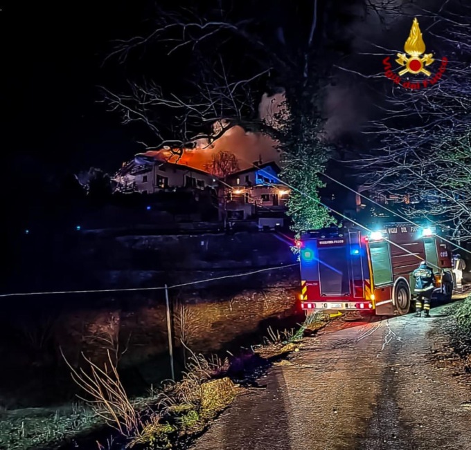 Incendio abitazione alla Vigilia di Natale