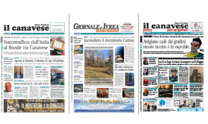 Il Canavese e Il Giornale di Ivrea (del 11 dicembre) in edicola. Ecco le prime pagine