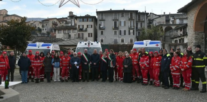Tre nuove ambulanze per la Croce Rossa Valli di Lanzo