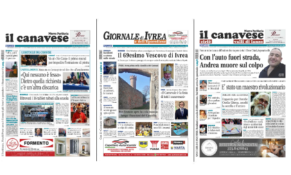 Il Canavese e Il Giornale di Ivrea (del 12 febbraio) in edicola. Ecco le prime pagine