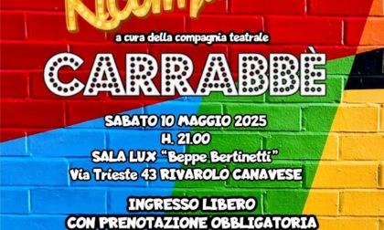 Il 10 maggio arriva a Rivarolo Canavese lo spettacolo comico “Ricominciamo” della compagnia Carrabbé