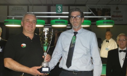 De Costanzo è campione regionale di biliardo nella categoria “5 birilli”