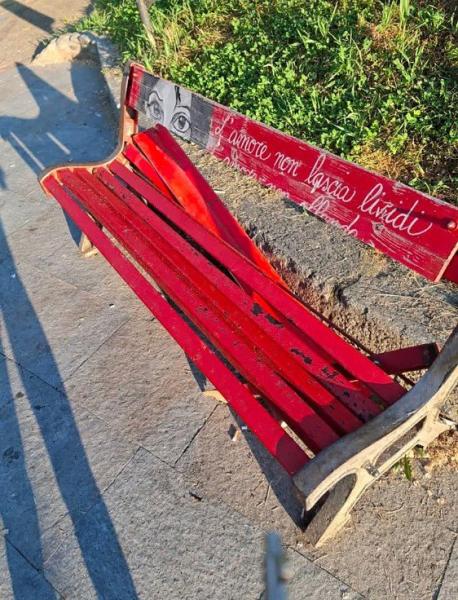 Leinì, sfregiato il simbolo della violenza contro le donne