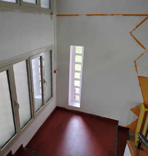 Gli studenti della secondaria di San Giorgio trasformano la scuola con stucco, rulli e creatività