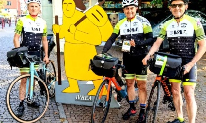 Barbania: tre amici percorrono in bici la Via Francigena fino a Roma, 1.000 km in 8 tappe