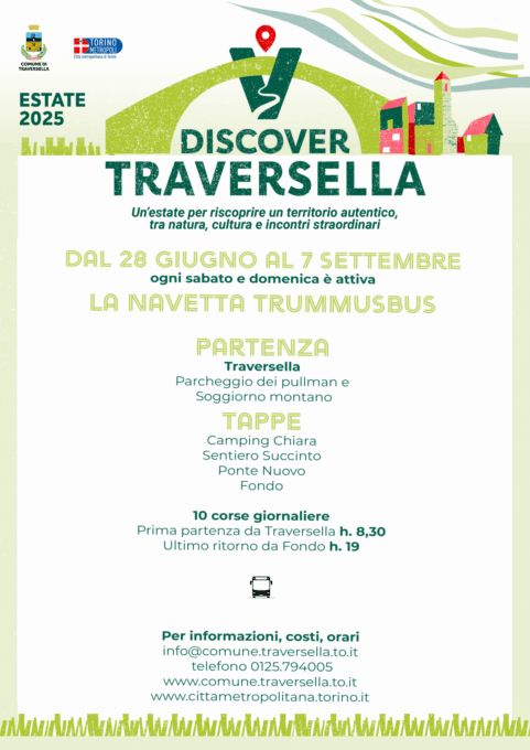 Discover Traversella: più corse per la navetta tra borgate e sentieri della Val Chiusella