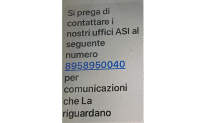 Truffa via SMS: finti messaggi ASL con numero a pagamento