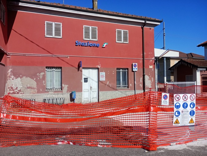 A Volpiano si lavora per il bikebox nei pressi della stazione