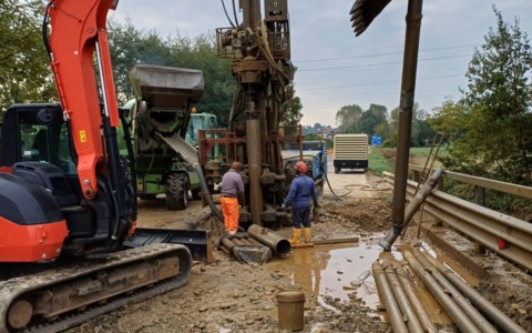 Lavori di riparazione del ponticello sul Rivo Cravan: a Volpiano riapertura imminente della Provinciale 39