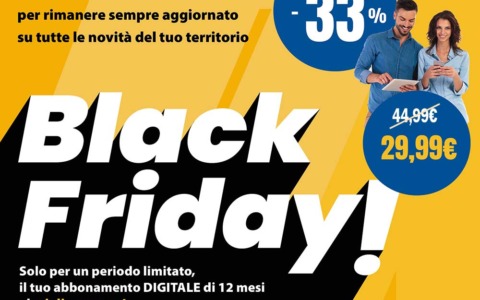 Promo Black Friday: abbonamento digitale a Il Canavese con il 33% di sconto