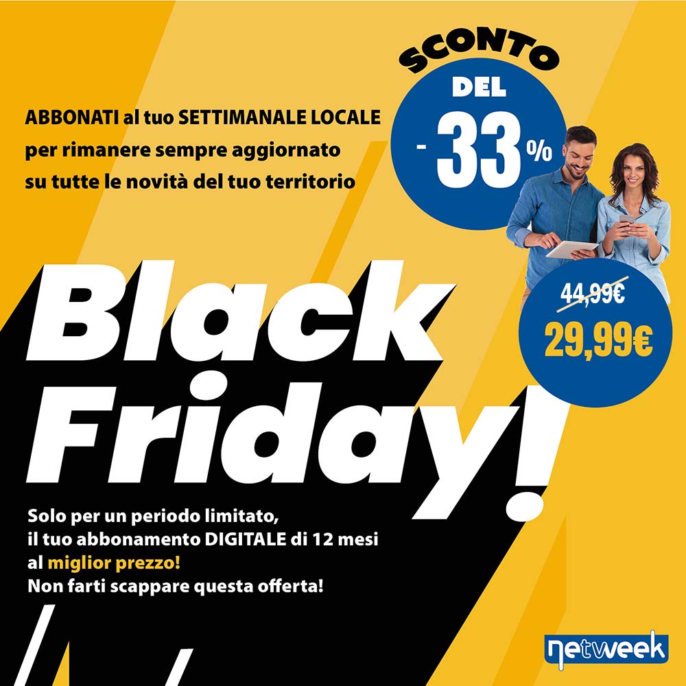 Promo Black Friday: abbonamento digitale a Il Canavese con il 33% di sconto