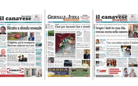 Il Canavese e Il Giornale di Ivrea (del 19 novembre) in edicola. Ecco le prime pagine
