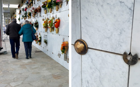 Razzia al cimitero di Leini: oltre cento staffe in bronzo sottratte dai loculi