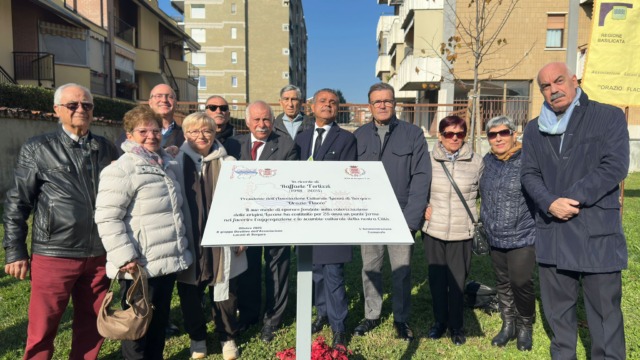 Borgaro dedica un giardino a Raffaele Terlizzi: il tributo della città al presidente dei lucani