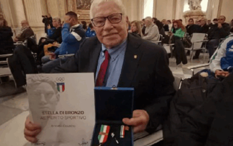 Il pilastro del Vallorco Antonio Cesarino premiato  con la Stella di Bronzo al merito sportivo