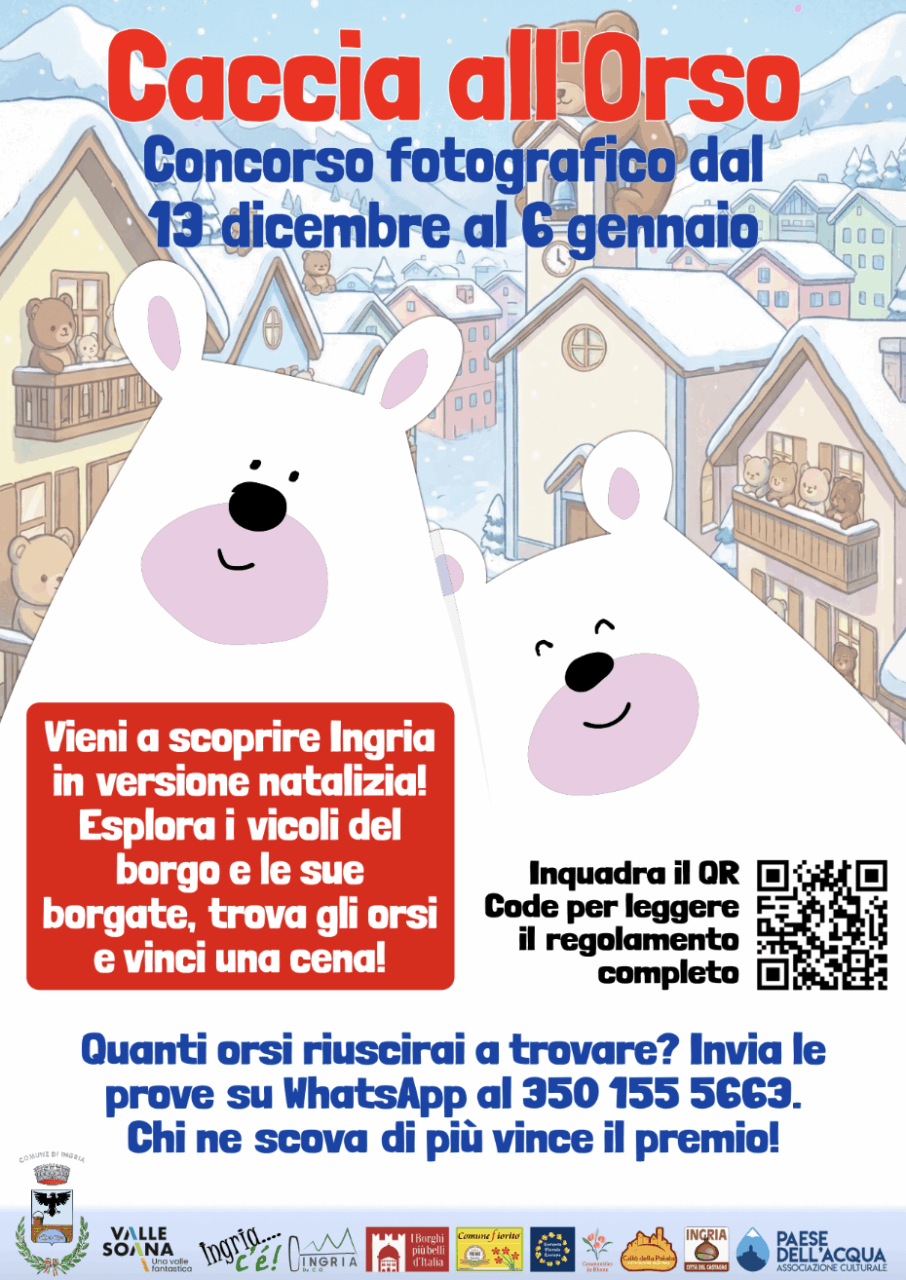 A Ingria torna la “caccia agli orsi” più originale del Canavese: il concorso fotografico tra neve e trekking