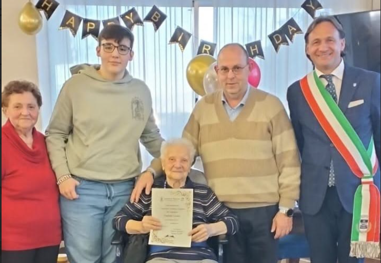 Volpiano festeggia i 100 anni di Ugolina Cicconi: un secolo di vita, memoria e valori