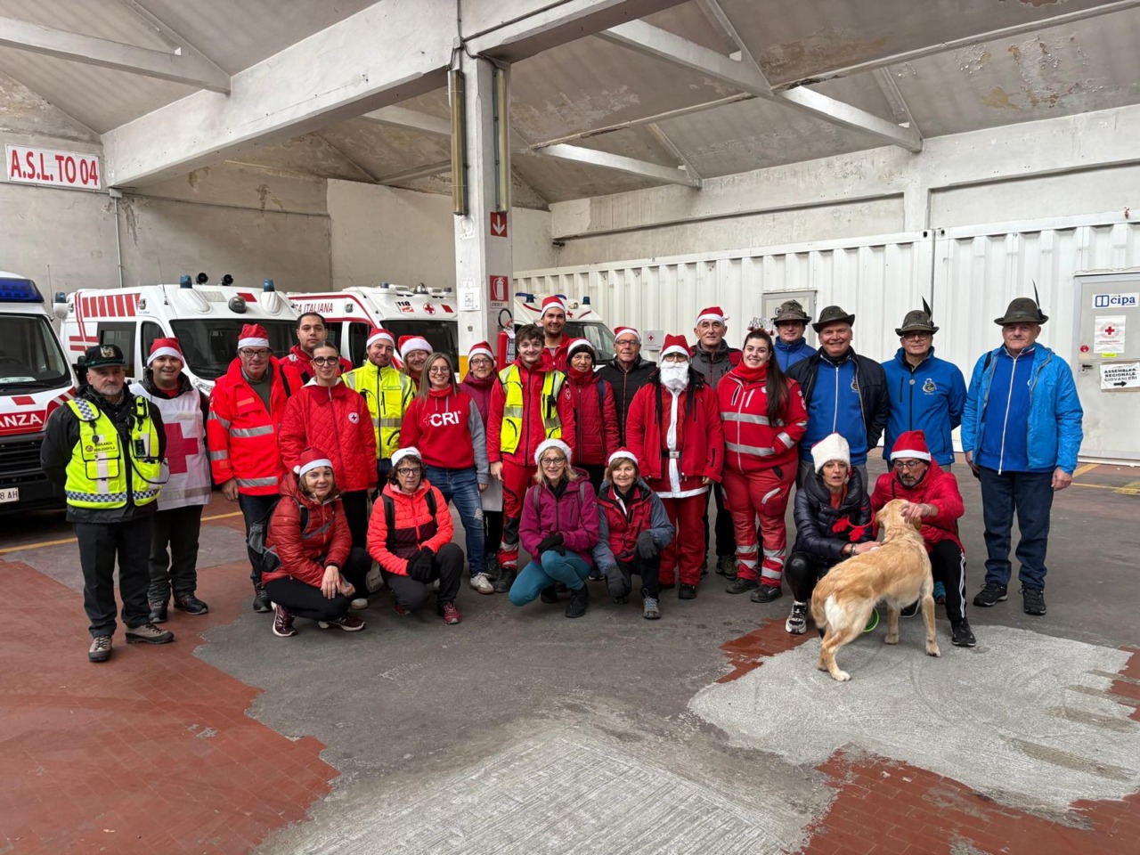 A spasso con i Babbi Natale della Croce Rossa rivarolese