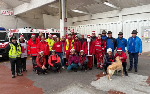 A spasso con i Babbi Natale della Croce Rossa rivarolese