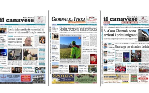 Il Canavese e Il Giornale di Ivrea (del 17 dicembre) in edicola. Ecco le prime pagine