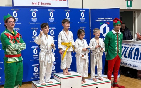 Grande Slam di Natale a Leini: oro per Federico Meinardi, brillano i giovani dell’Accademia Canavese Judo