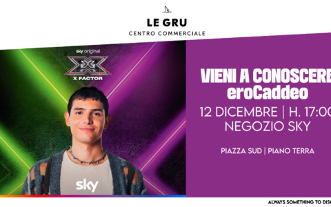 LE GRU, venerdì 12 dicembre ore 17.00 – eroCaddeo. Direttamente da X Factor!