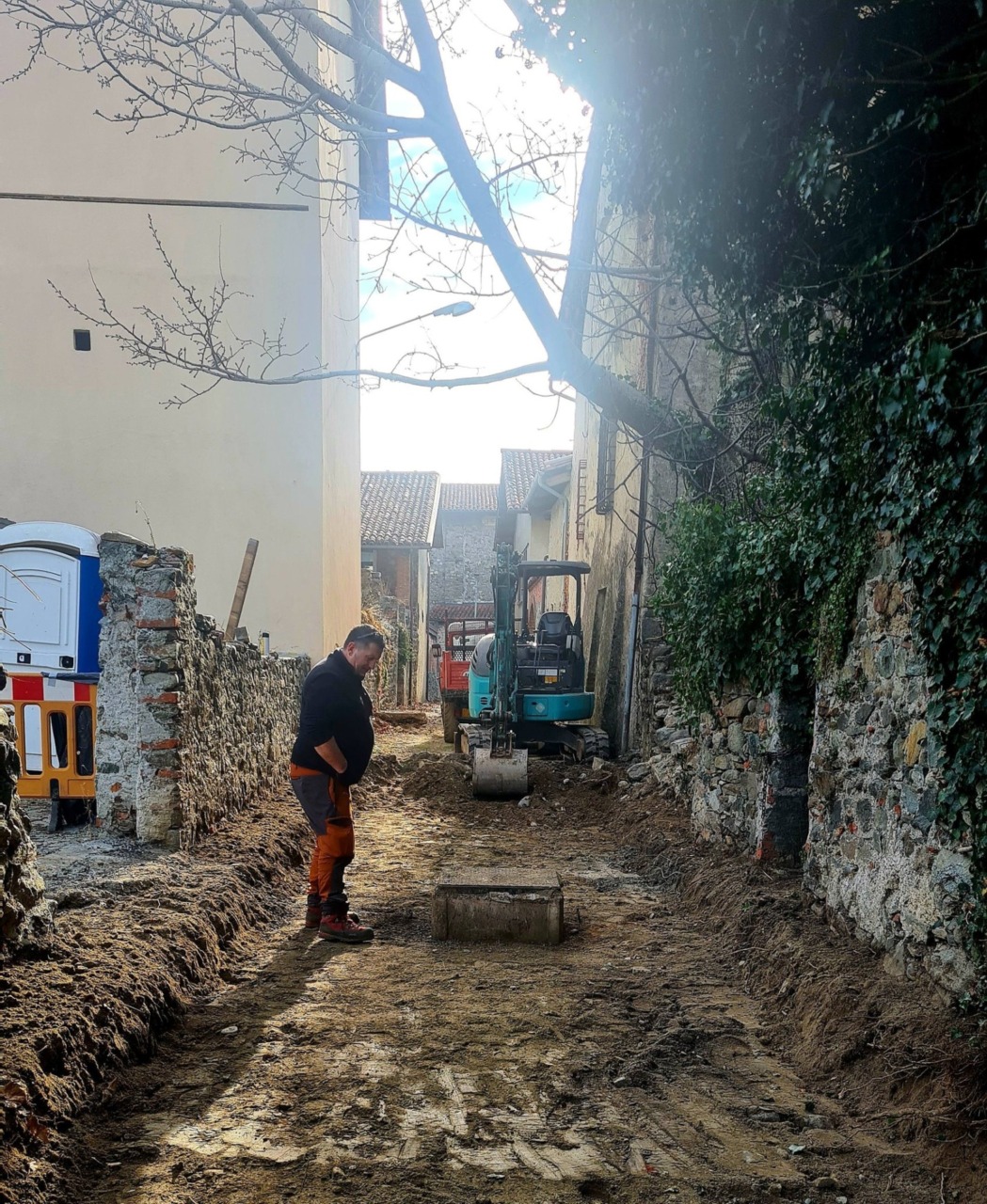 Il Ricetto verso la riqualificazione: iniziati i lavori nella zona sud-est