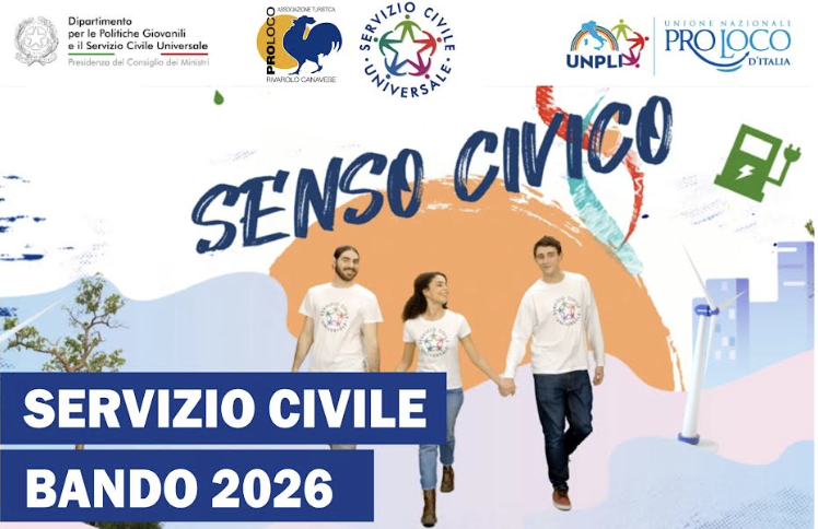 Bando Servizio Civile 2026-2027: due posti alla Pro Loco di Rivarolo