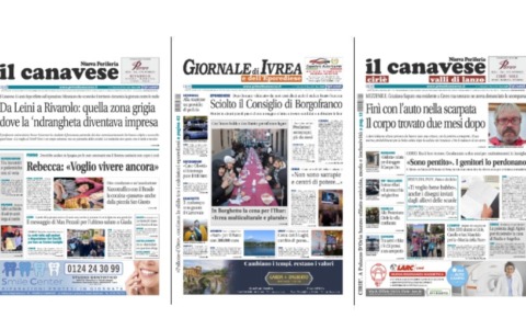 Il Canavese e Il Giornale di Ivrea (del 18 marzo) in edicola. Ecco le prime pagine