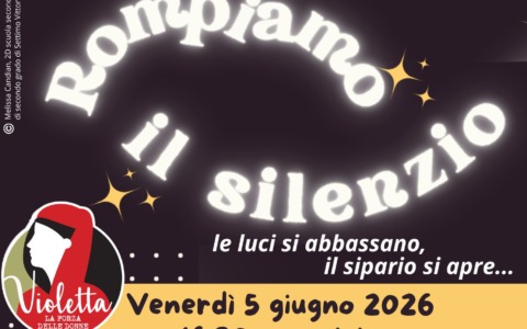 “Rompiamo il silenzio” il Progetto Violetta per le scuole