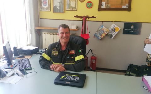 Claudio Defilippi è il neo capo distaccamento dei Vigili del fuoco di Ivrea