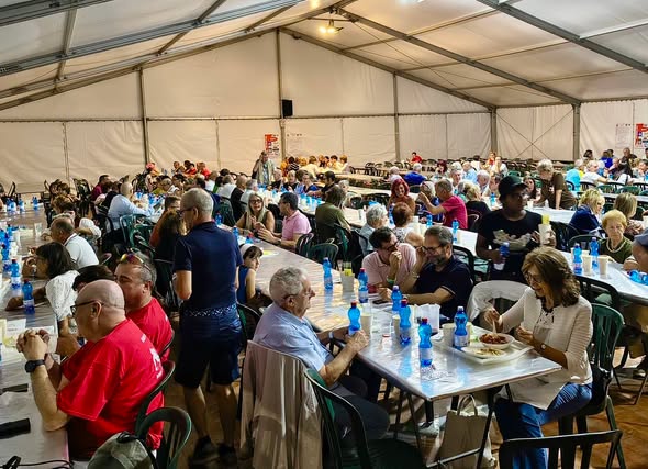 Cena solidale, oltre 300 partecipanti all’Abbadia di Loreto
