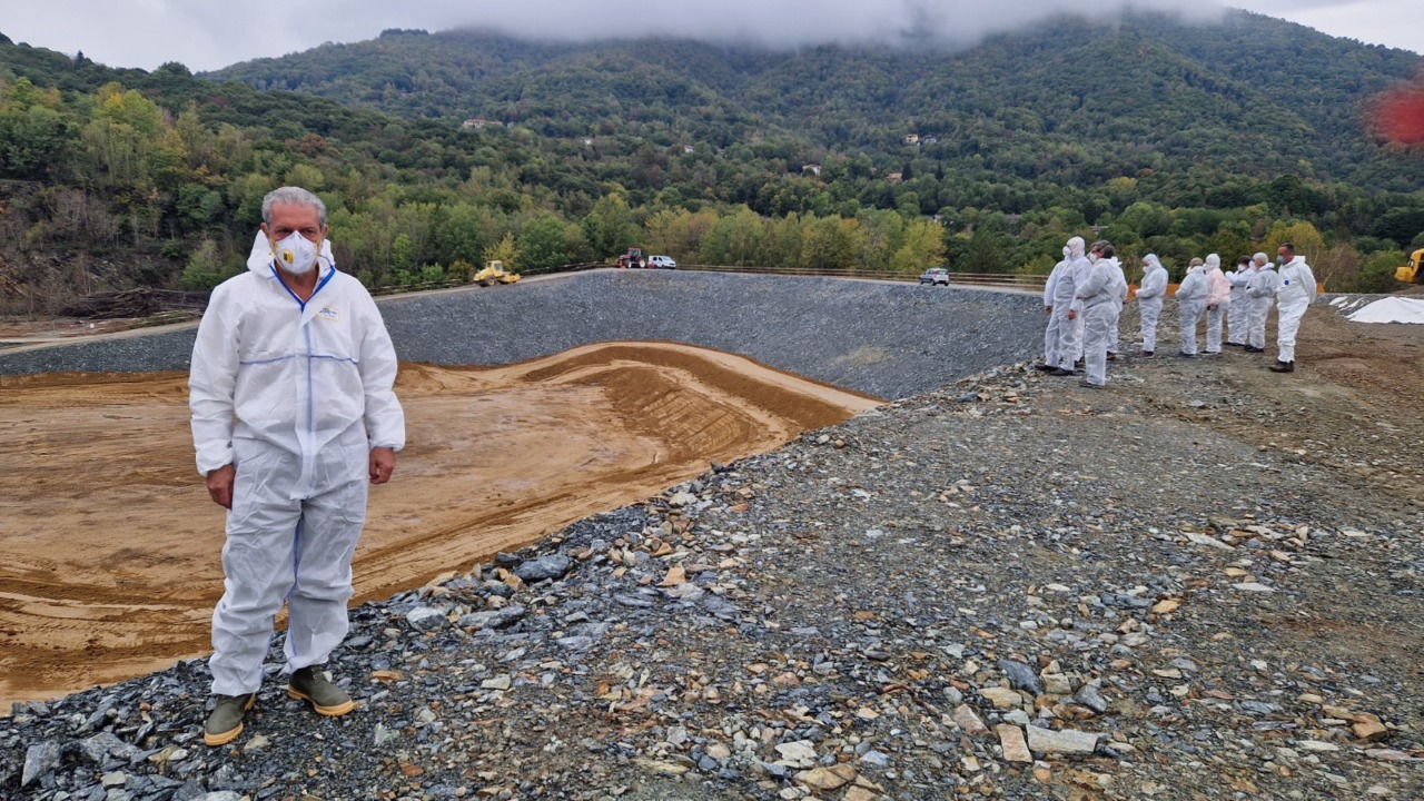 Ex Amiantifera di Balangero, sopralluogo sui lavori in corso: avanzano il volume confinato e il nuovo impianto fotovoltaico