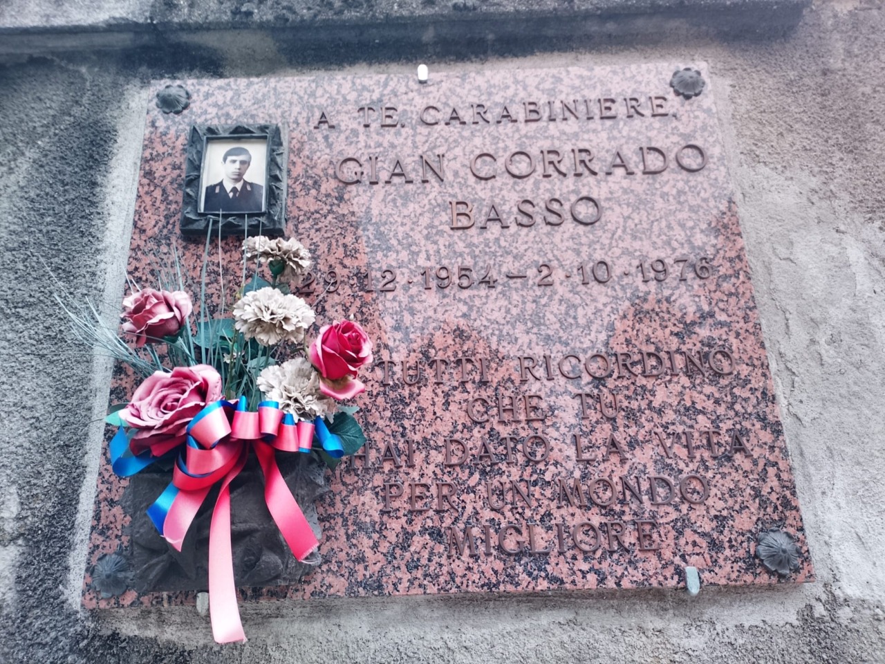 A 50 anni dalla morte del carabiniere Gian Corrado Basso, Ciriè e San Carlo lo ricordano